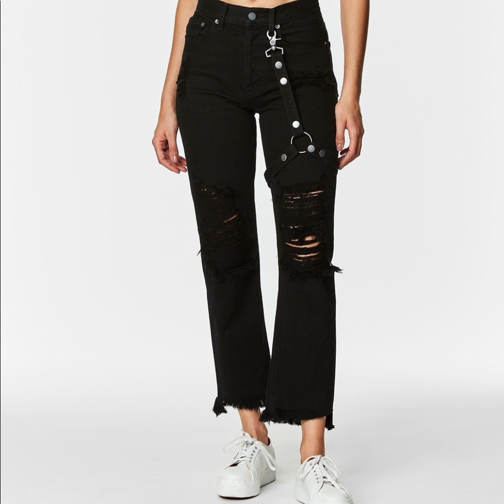 LF Emilia harness jeans size 25 never worn